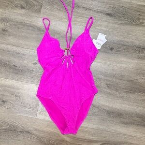 Trina Turk Fuchsia One Piece Bodysuit